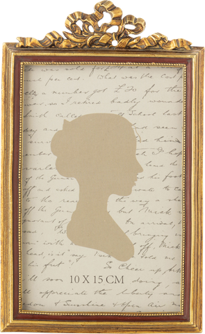 Frame, 4x6 Antique Gold w/ Ribbon