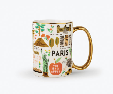 Mug, Bon Voyage Porcelain