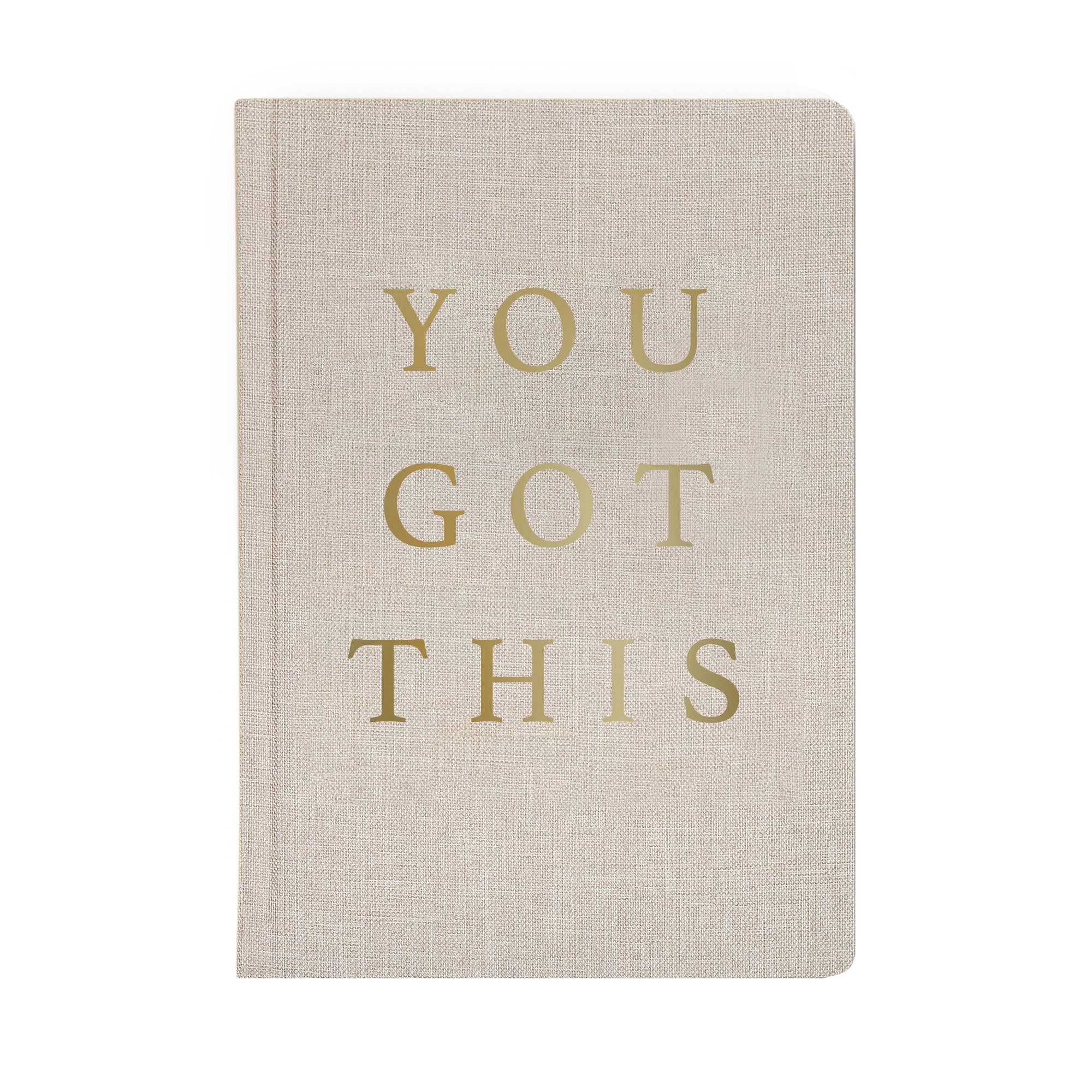 Journal, You Got This - Tan and Gold Foil