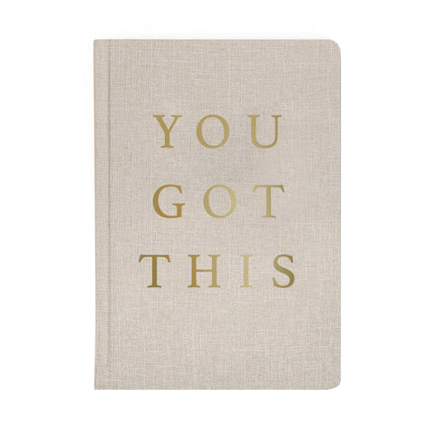 Journal, You Got This - Tan and Gold Foil
