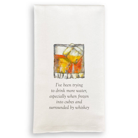 Tea Towel, Whiskey Rocks I've Been Trying