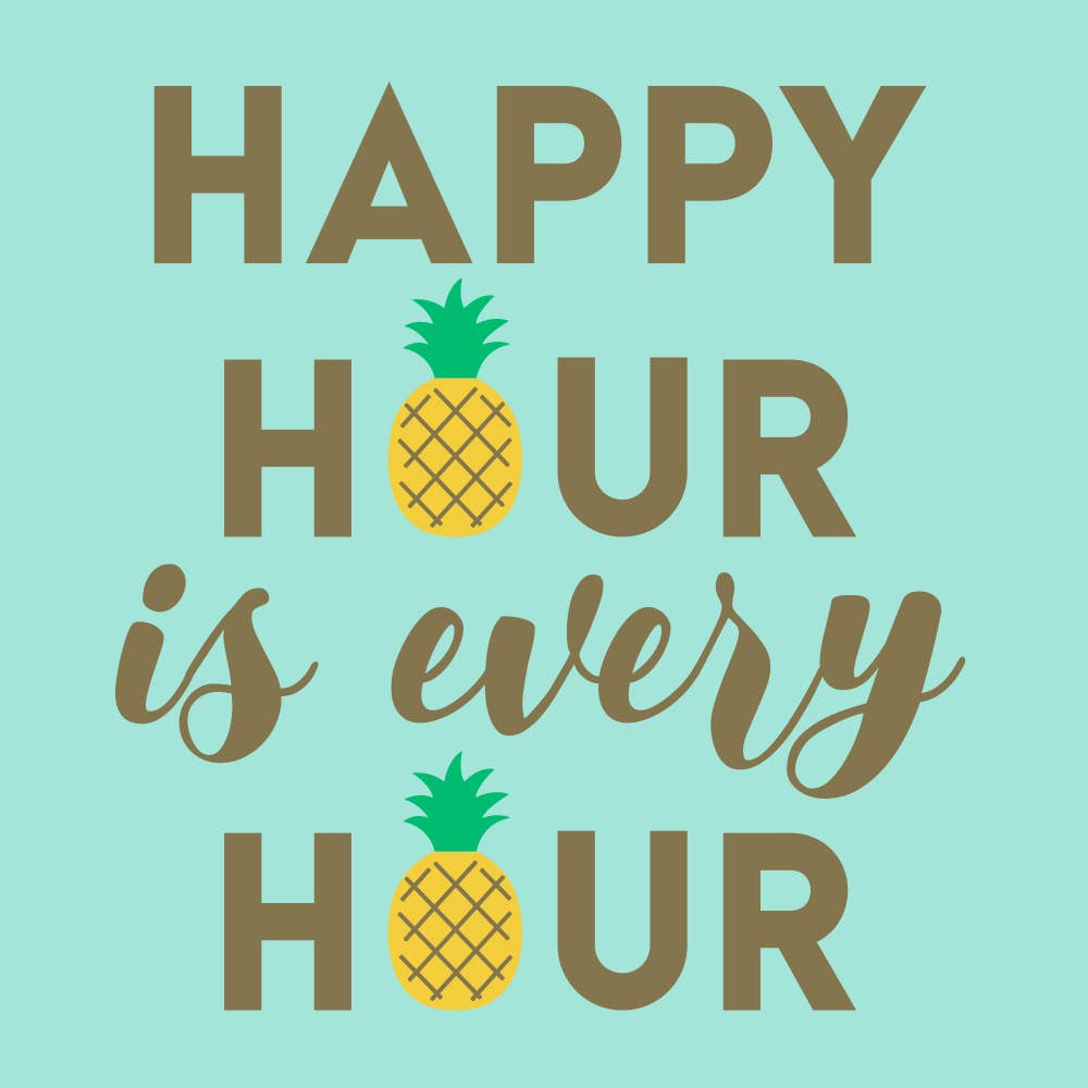 Napkins, Cocktail, Happy Hour Every Hour