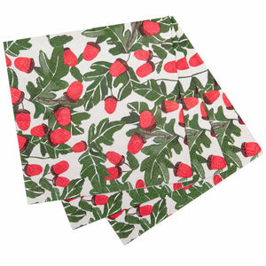 Napkins, Cocktail, Holiday Acorns