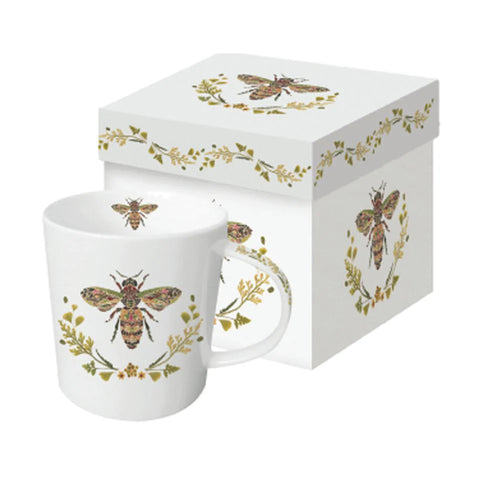 Mug in Gift Box, Green Bee
