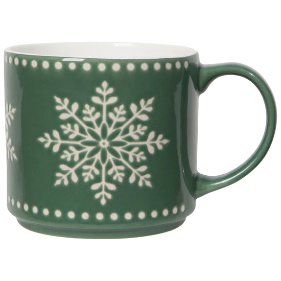 Stacking Mug, Good Tidings, Snowflake