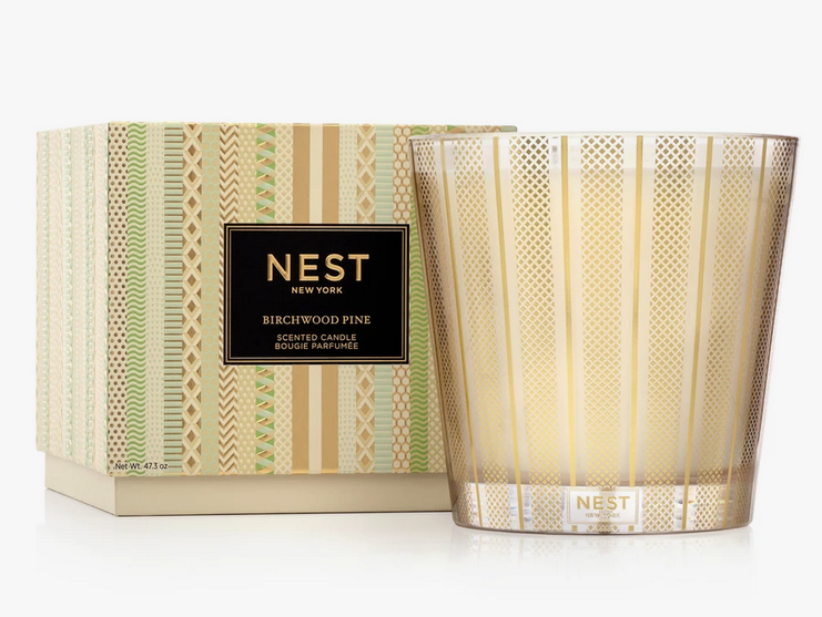 Nest Candle, 3-wick Birchwood Pine
