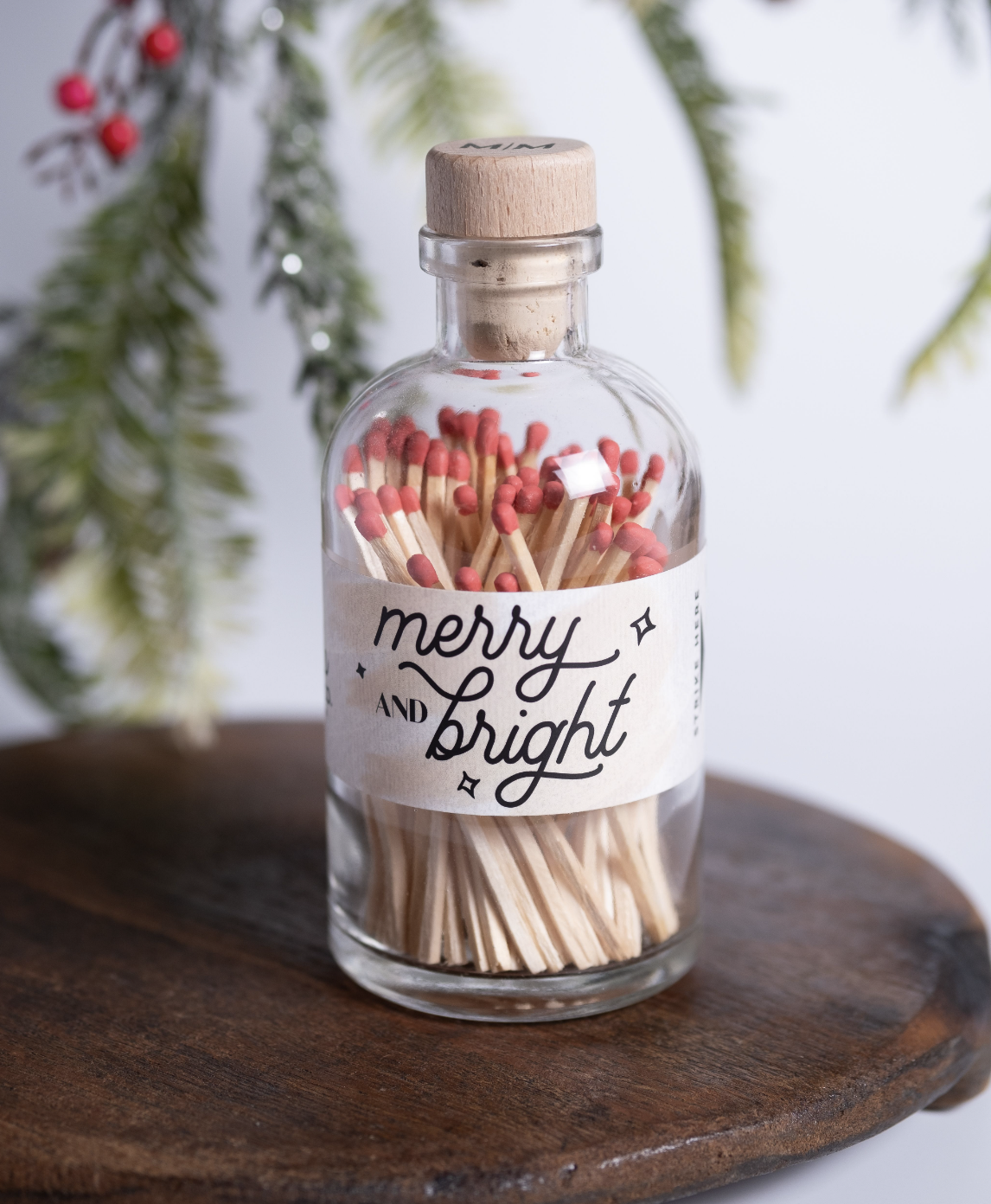 Matches, Apothecary Christmas Red