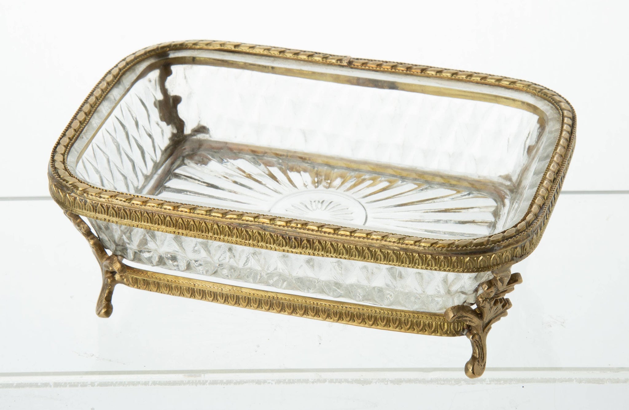 Soap Dish, Rectangle in Metal Frame