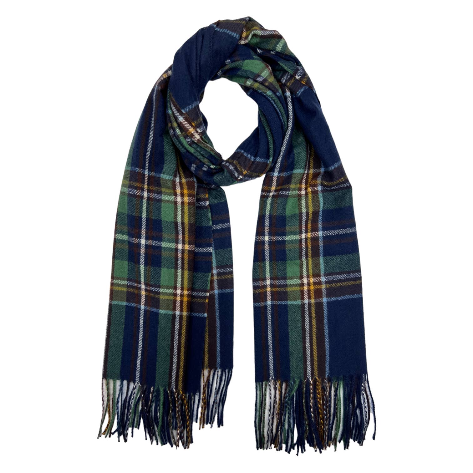 Scarf, Tartan Blue/Green