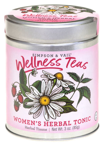 Tea Tin, Women's Tonic Herbal Wellness, Loose Leaf