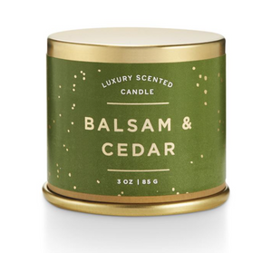 Balsam & Cedar Demi Candle Tin