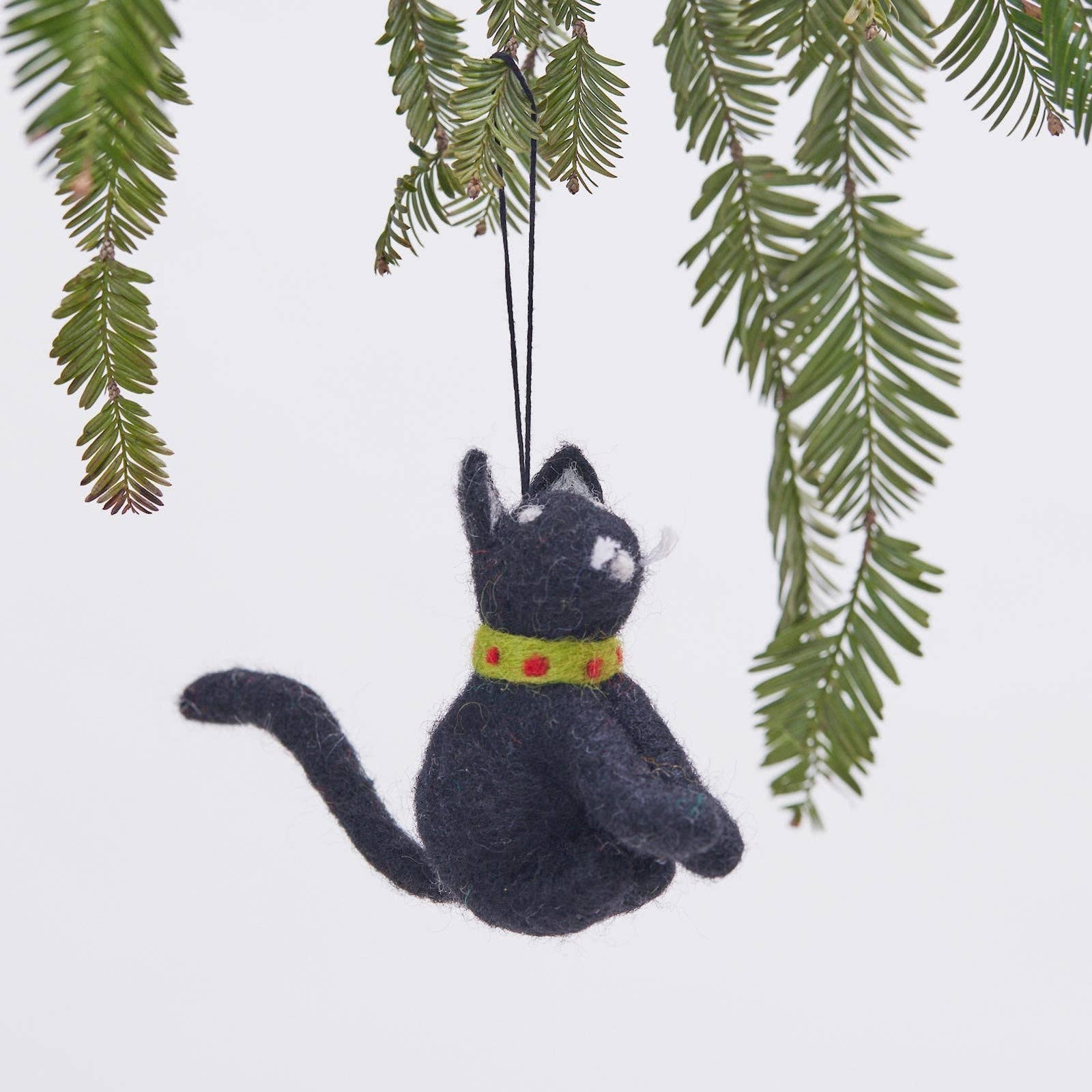 Ornament, Black Cat Felt