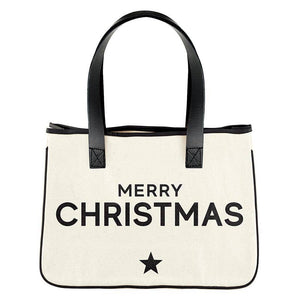 Mini Canvas Tote - Merry Christmas