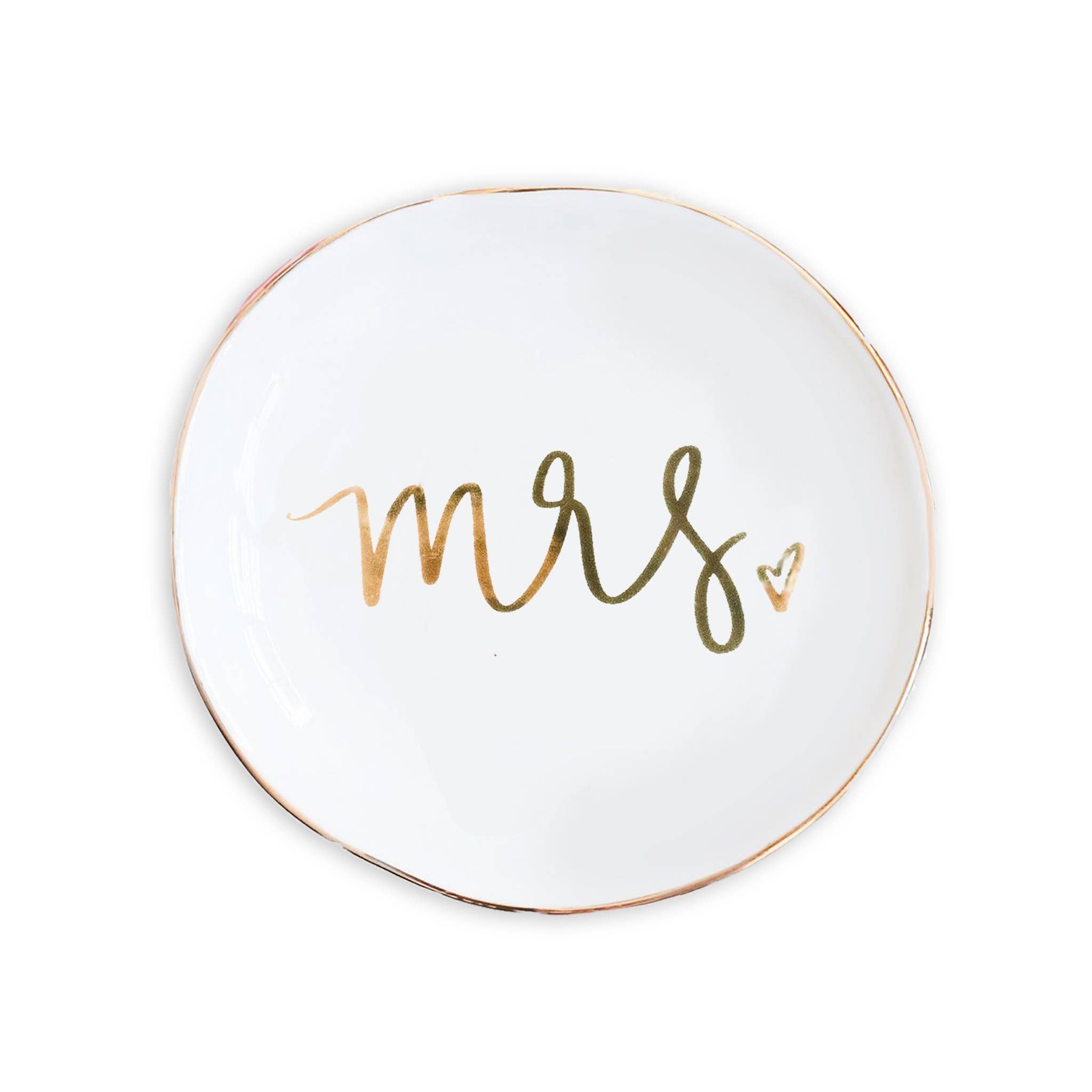Trinket/Jewelry Dish, Mrs. (round)