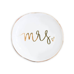 Trinket/Jewelry Dish, Mrs. (round)