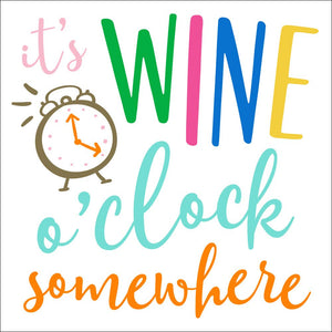 Napkins, Cocktail, Wine O'Clock