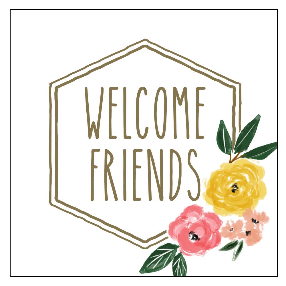 Napkins, Cocktail | Welcome Friends - 20ct