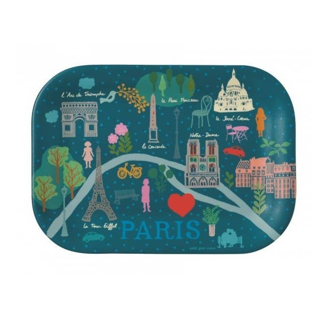 BabyWare: Paris Map Tray, Blue