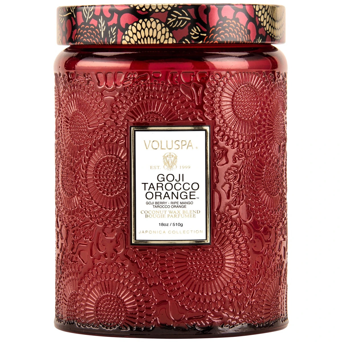 Voluspa Candle, 18oz Jar Goji Tarocco Orange