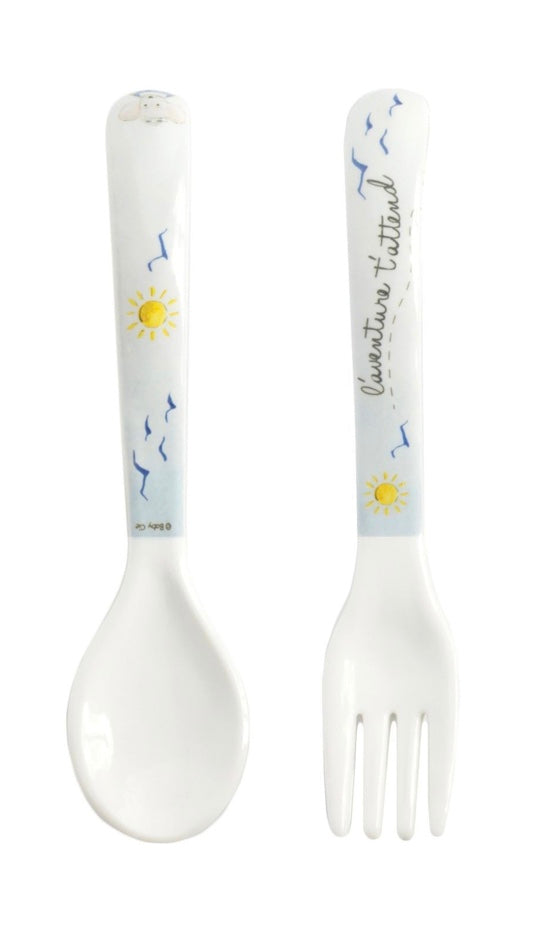 BabyWare: L'Adventure Awaits! Fork and Spoon Set
