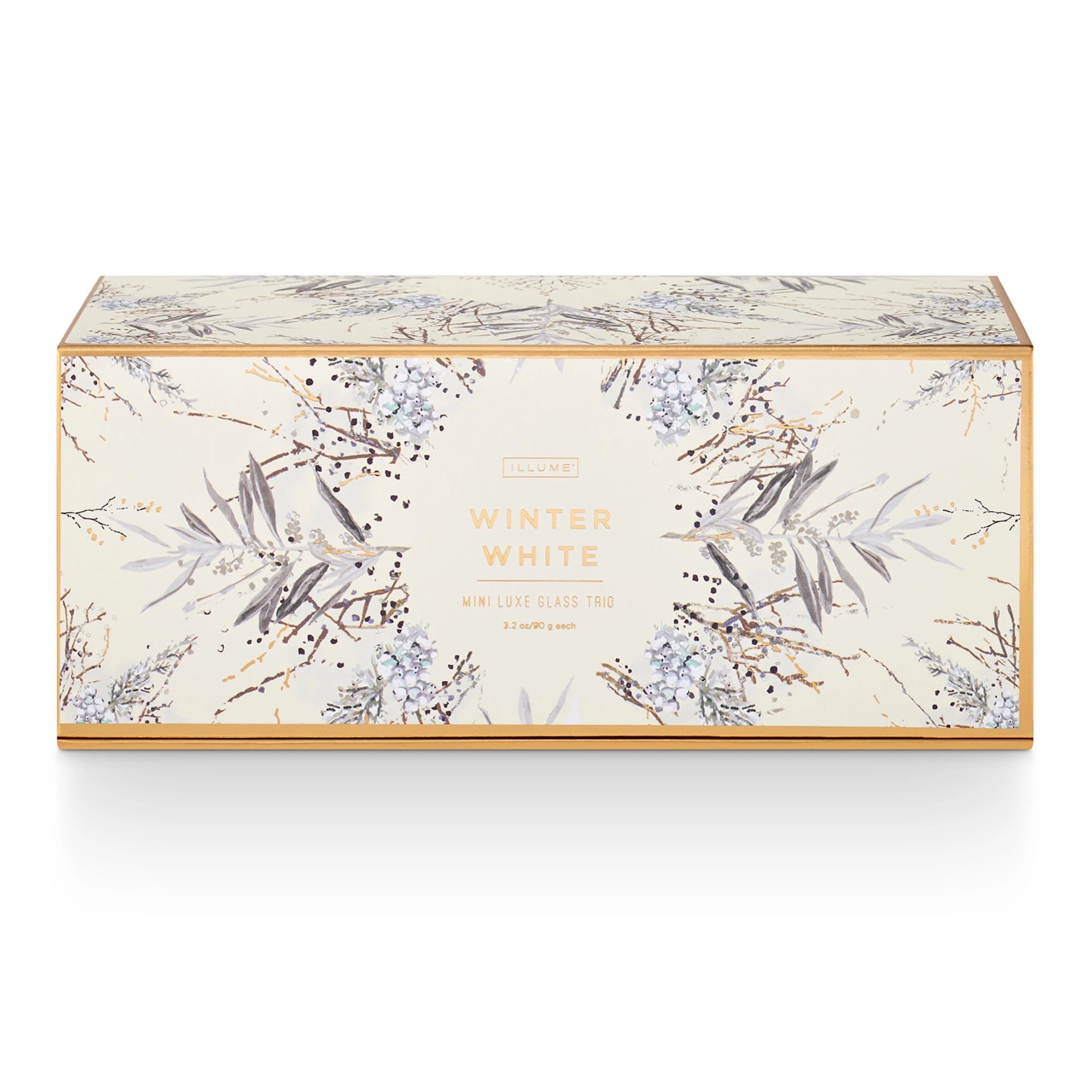 Winter White Mini Luxe Mercury Glass Candle Set/3