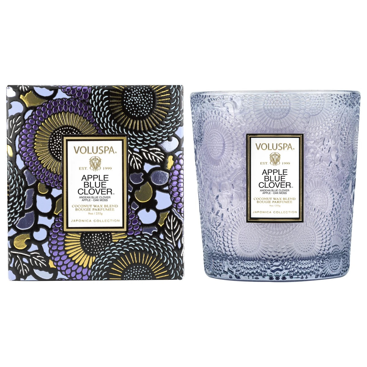 Voluspa Candle, 9oz Classic Apple Blue Clover