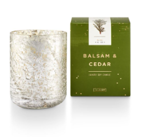 Balsam & Cedar Small Luxe Sanded Mercury Glass Candle