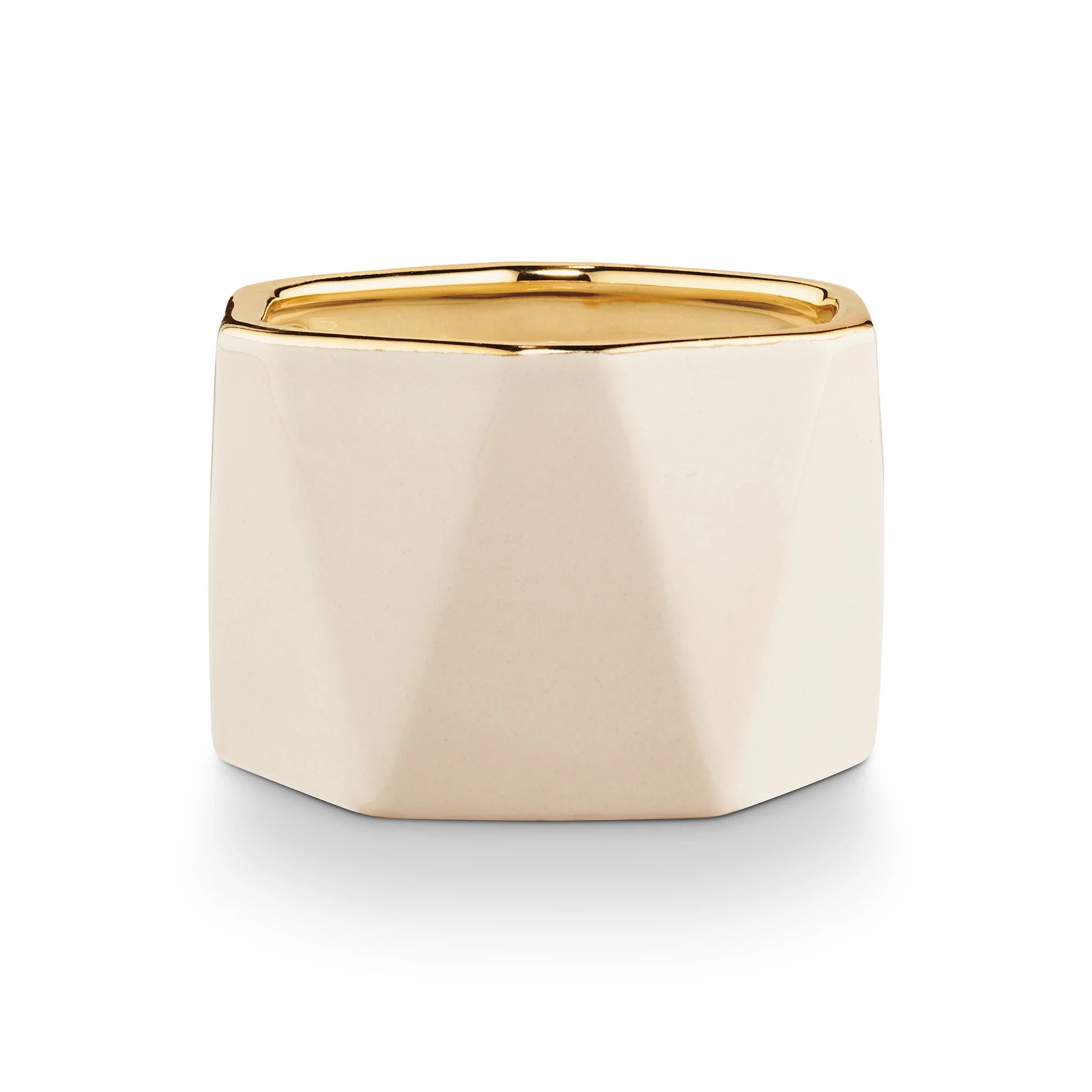 Winter White Electroplated Dylan Candle