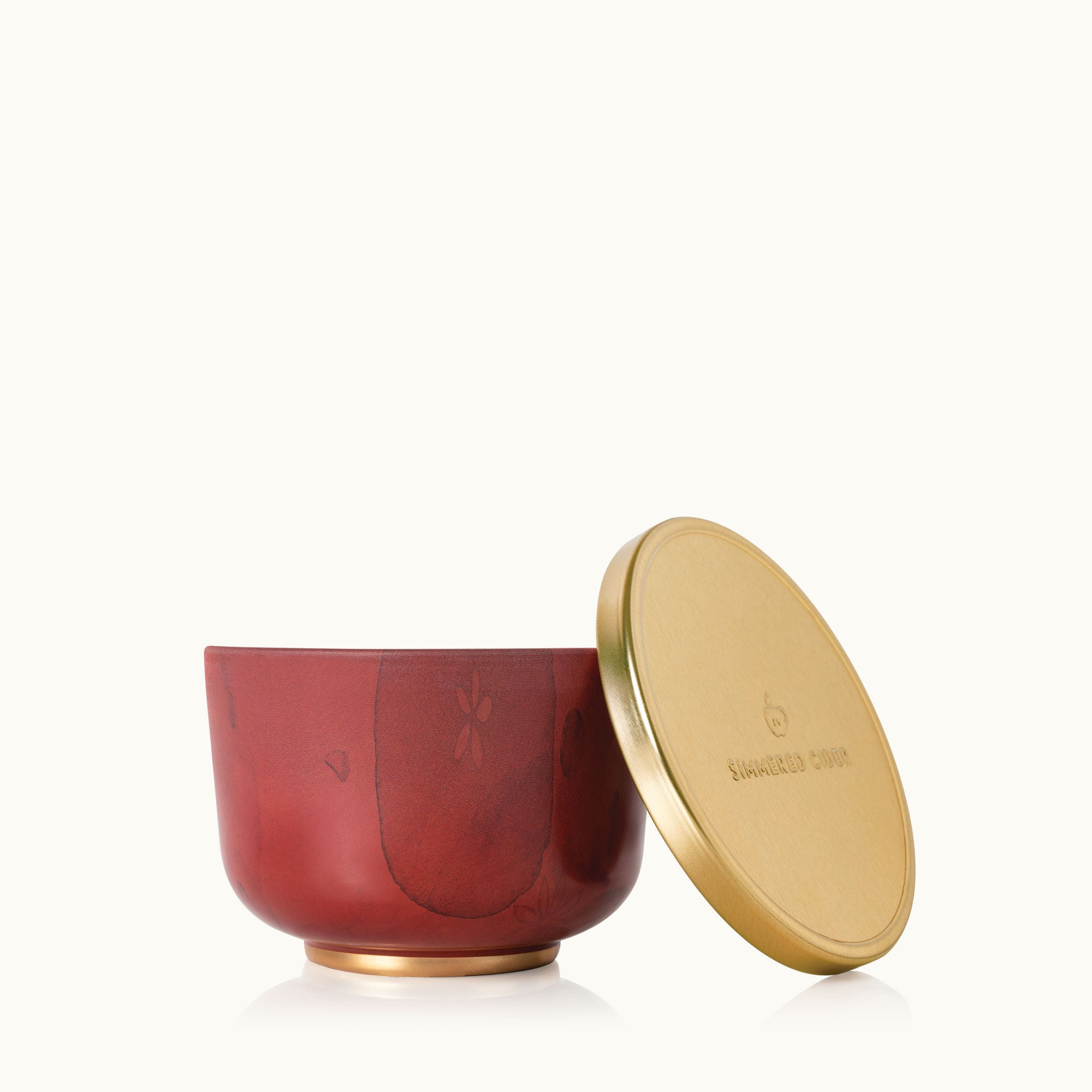 Simmered Cider Candle Tin, Gold Lid